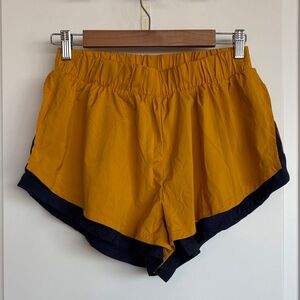 FP Movement by Free People Mustard and Black Athletic Shorts